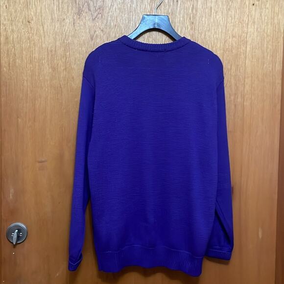 Classic Talbots Blue Pure Wool Cardigan Sweater. XL - Picture 4 of 4
